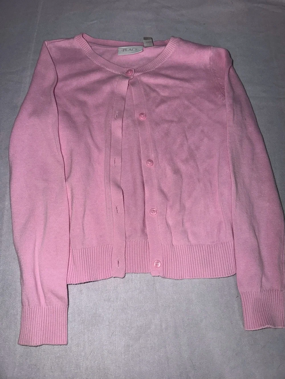 The Children's Place Girls' Crewneck Cardigan Sweater bundle - Pink & Black